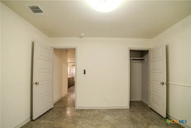 a view of an empty room