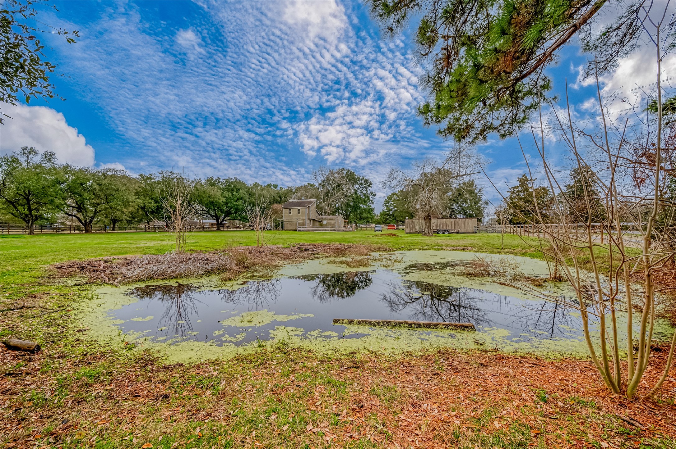 12122 Zion Road Tomball, TX 77375 - Photo 16 of 35 a view of a yard with wooden fence