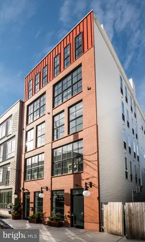 a front view of a building