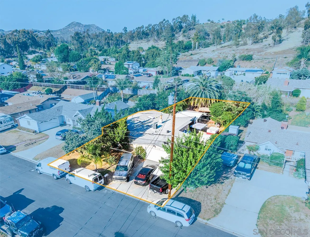 14149 Frame Road Poway, CA 92064 - Photo 25 of 28 an aerial view of a house with a yard