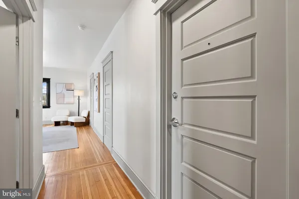 a view of a building from a window