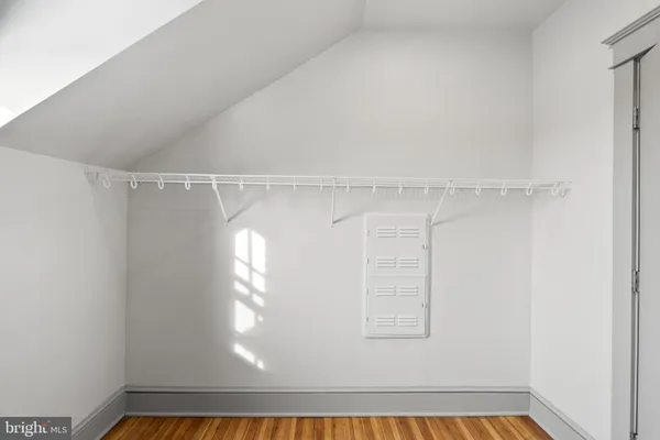 a view of kitchen and utility room with washer and dryer