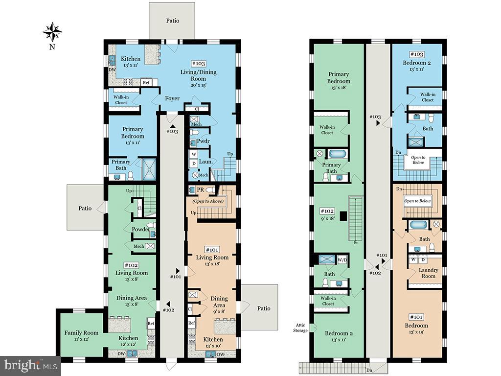 9071 Power House Road, Unit 101 Lorton, VA 22079 - Photo 31 of 47 #101 is shown in Orange.