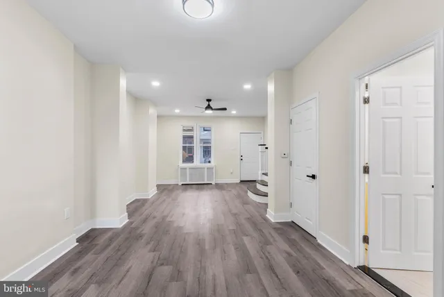 wooden floor in an empty room with wooden floor