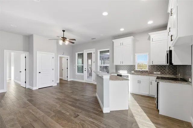 a view of an ocean and beach