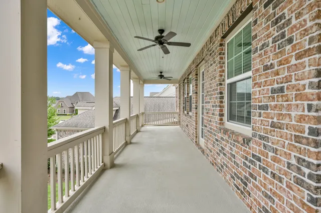 a view of a city from a balcony