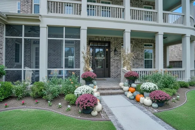 a front view of a house