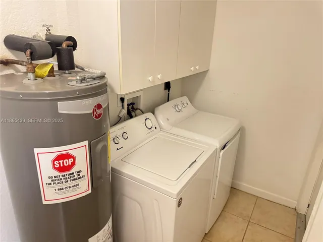 a view of water heater room