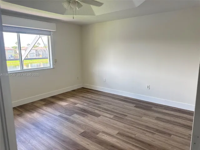 a view of an outdoor space with a window