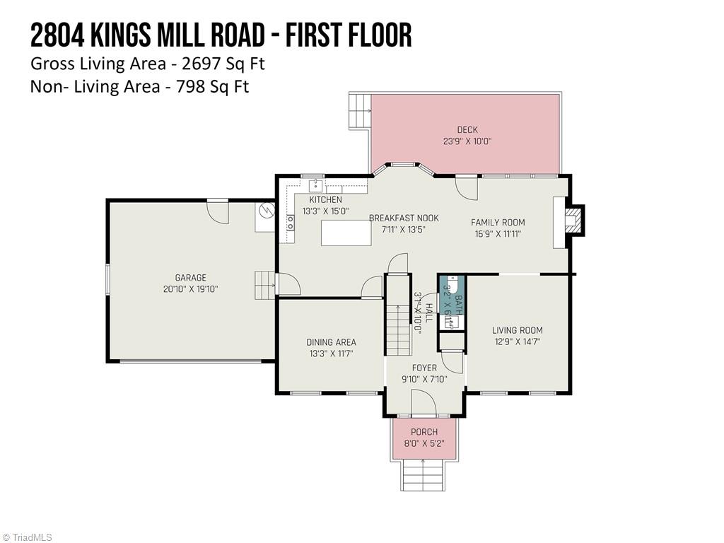 2804 Kings Mill Road Greensboro, NC 27407 - Photo 49 of 50