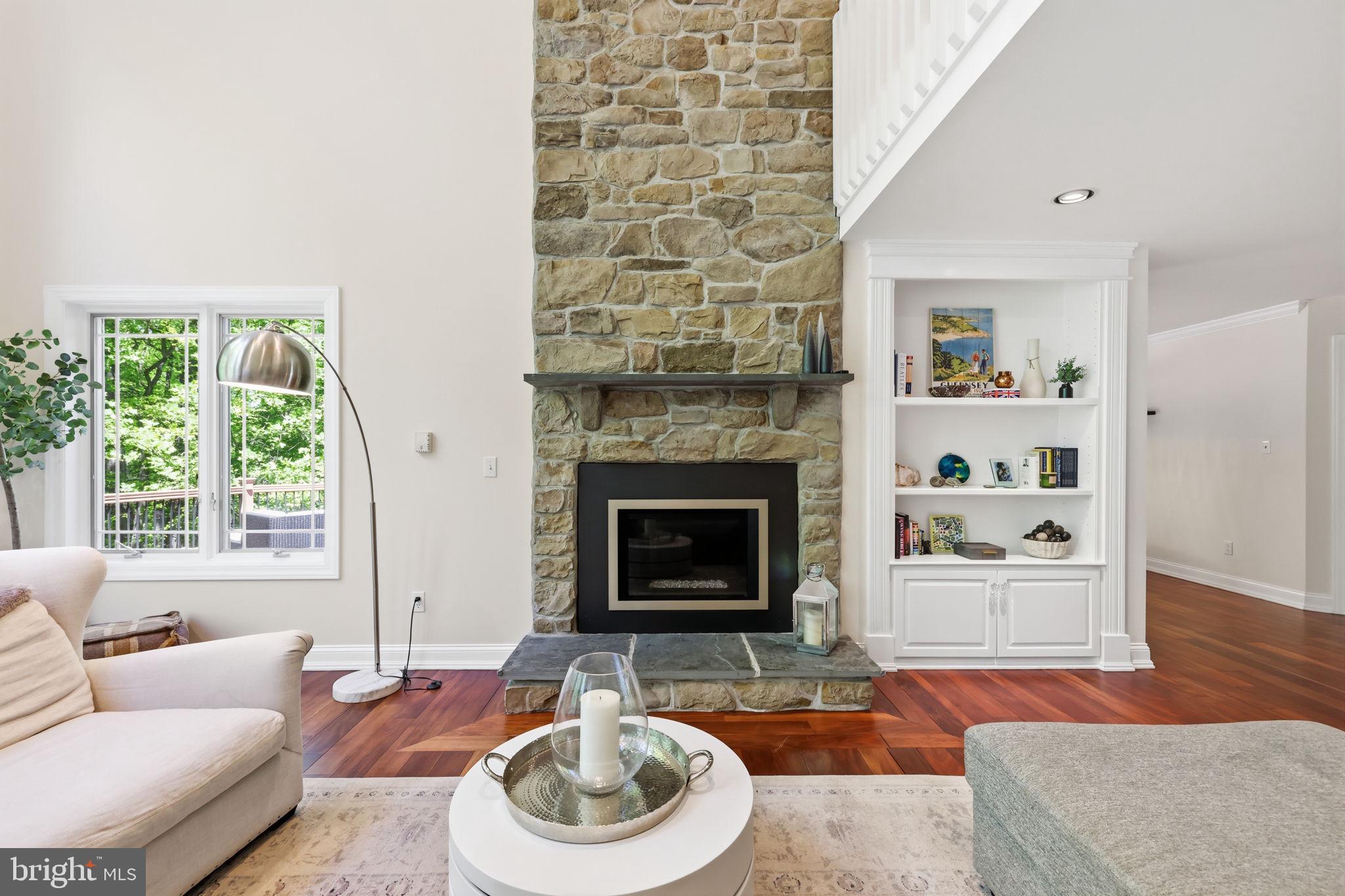 4757 Upper Mountain Road New Hope, PA 18938 - Photo 18 of 70 a living room with furniture and a fireplace