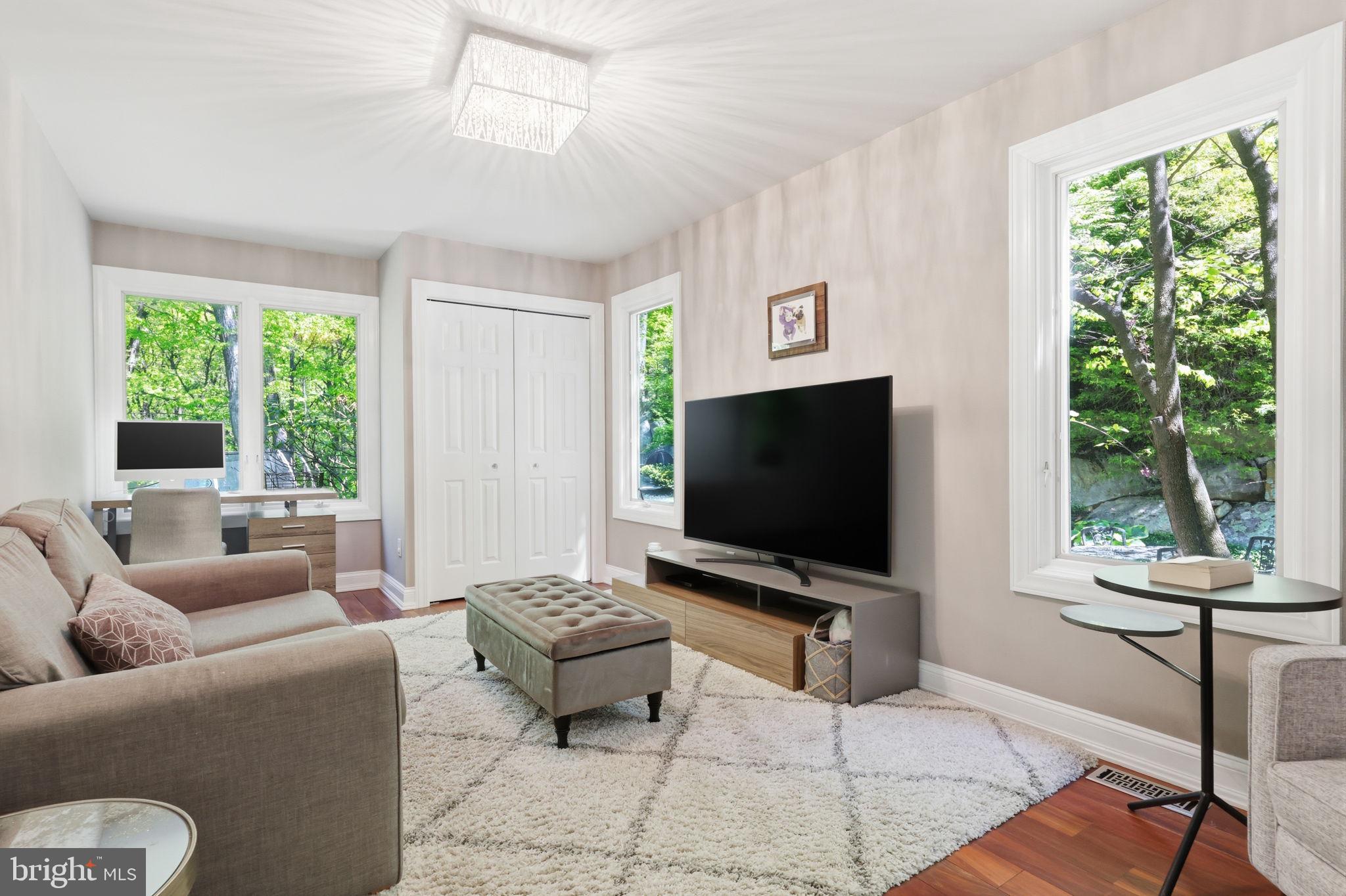 4757 Upper Mountain Road New Hope, PA 18938 - Photo 28 of 70 a living room with furniture and a flat screen tv