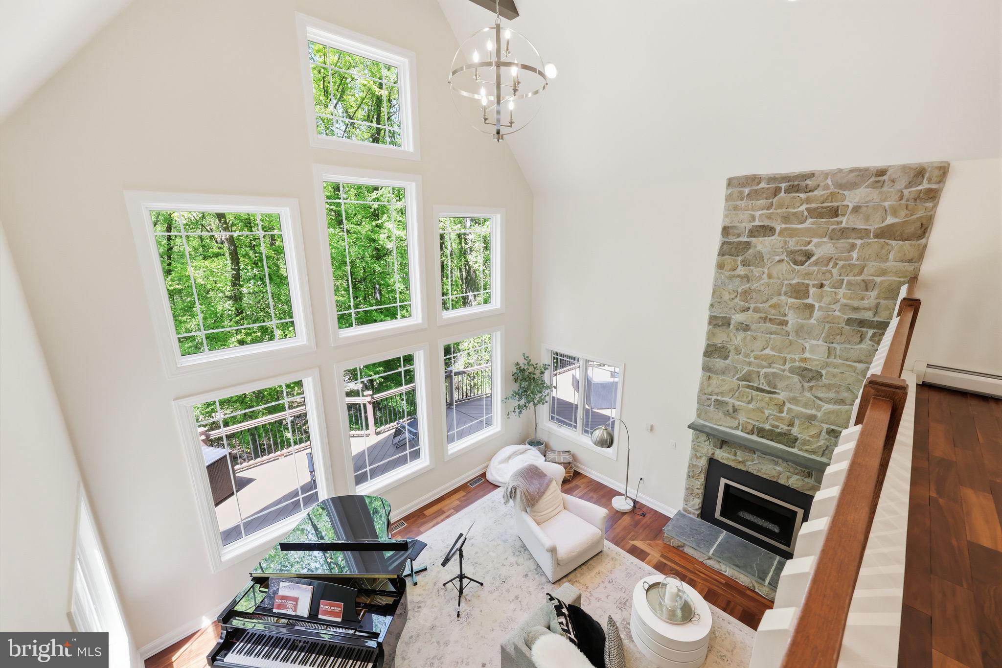4757 Upper Mountain Road New Hope, PA 18938 - Photo 40 of 70 a living room with furniture and a fireplace
