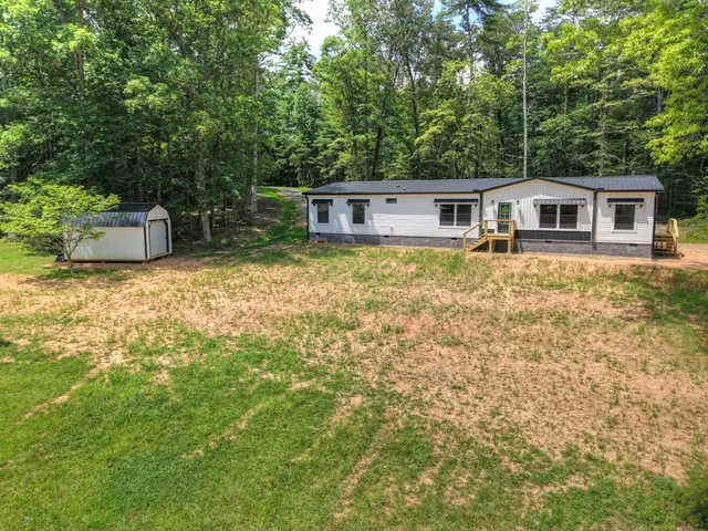 a house that has a tree in it