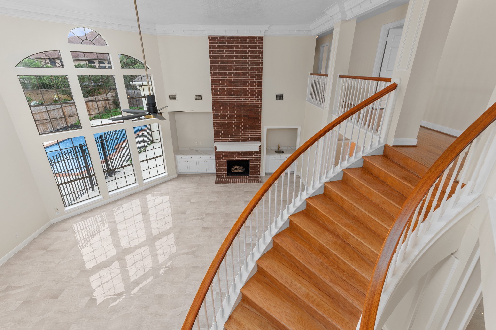 17402 Wilton Park Court Spring, TX 77379 - Photo 6 of 50 a view of entryway and hall with wooden floor