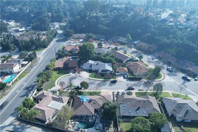 an aerial view of multiple house