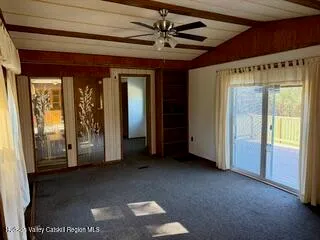 a view of a room with window