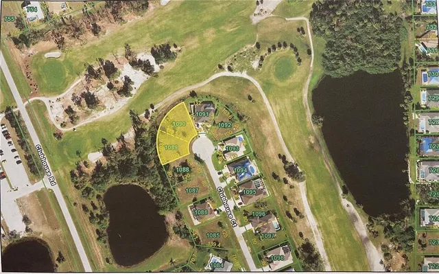 a view of a yard with palm trees