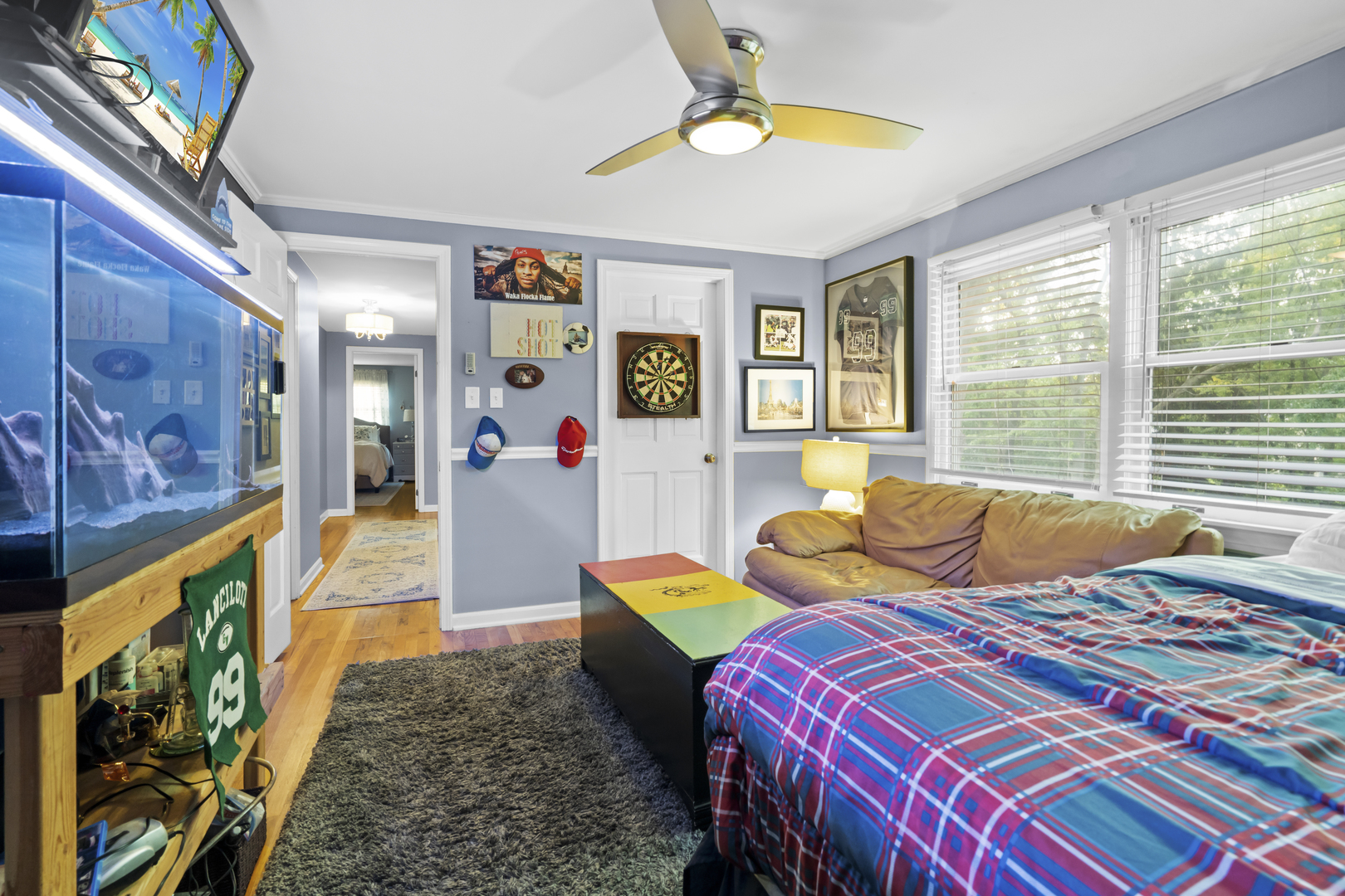 1713 East Thomas Road Wheaton, IL 60187 - Photo 35 of 55 a bedroom with two beds and a large window