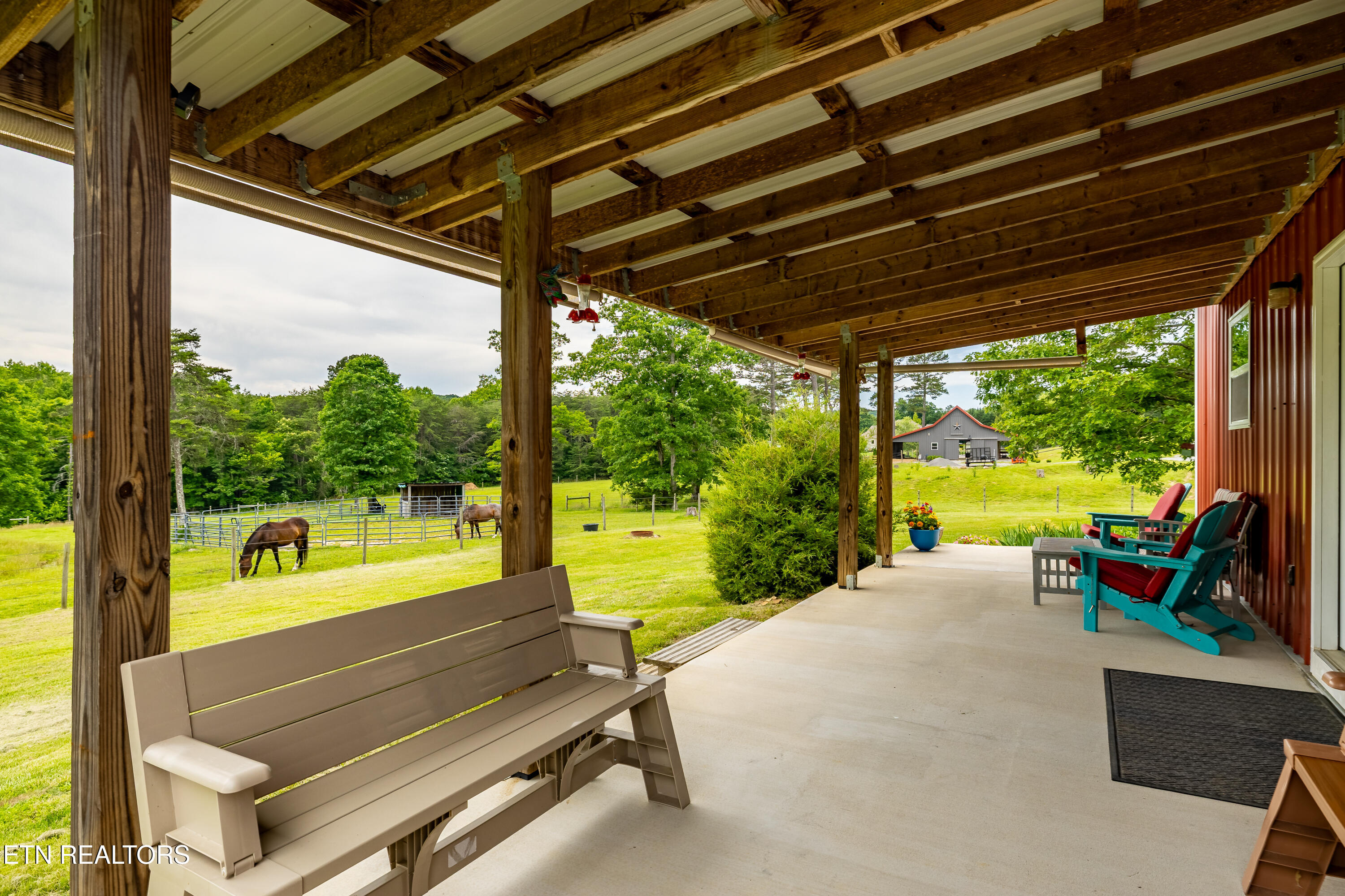 1152 Brier Branch Road Graysville, TN 37338 - Photo 25 of 49 Large Covered Back Porch