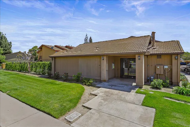 front view of house with a yard