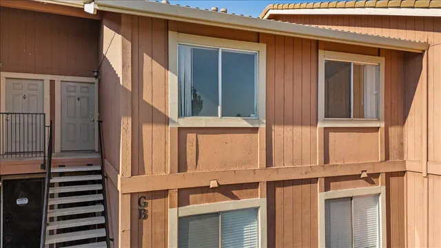 front view of a house with a window