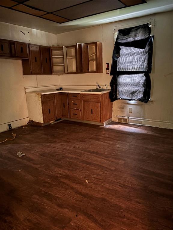 306 Park Road Ambridge, PA 15003 - Photo 31 of 43 a view of kitchen with furniture and wooden floor