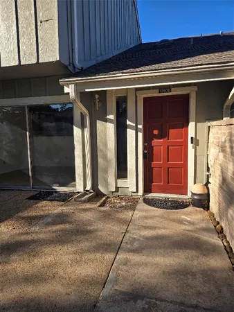 a view of a door of the house