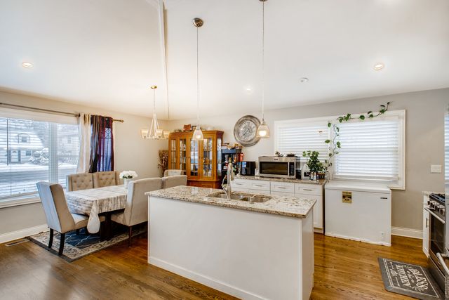 a view of a kitchen counter space