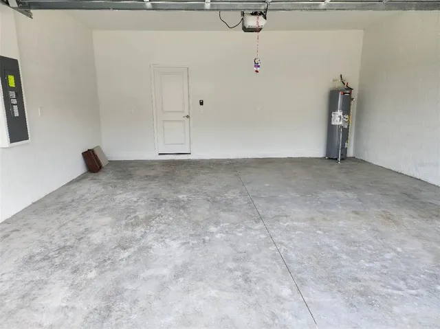 a view of a lake from a yard