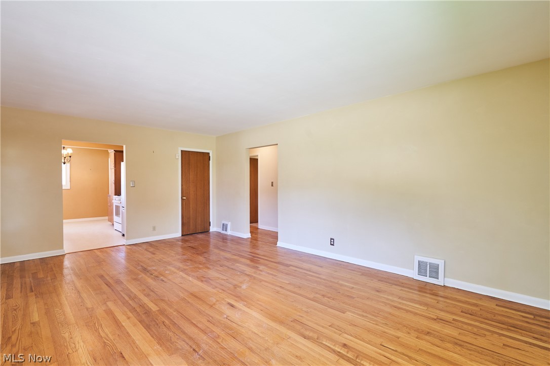 2620 Mogadore Road Akron, OH 44312 - Photo 6 of 27 The living room with hardwood floors