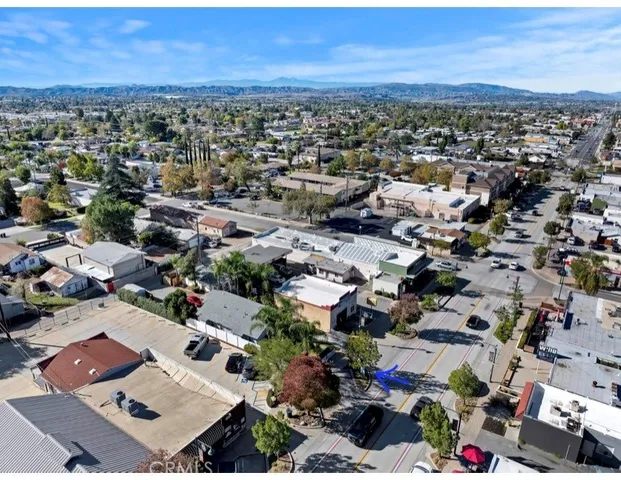 an aerial view of a city with lots of residential buildings