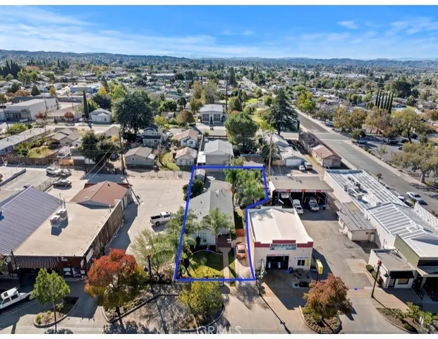 an aerial view of a city with lots of residential buildings