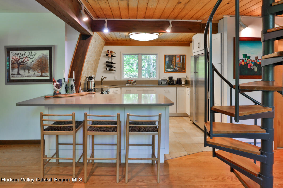 3 Quarry Road Shandaken, NY 12480 - Photo 14 of 29 a view of a dining room with furniture and a window