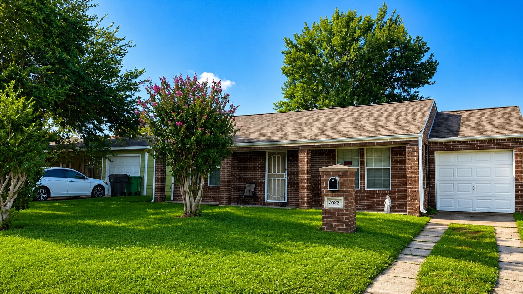 Well-maintained single-story home featuring attractive curb appeal, a private driveway and attached garage.