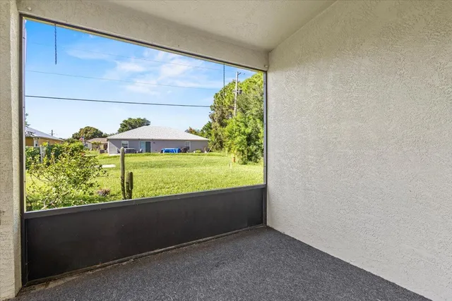 a view of a outdoor space with seating area