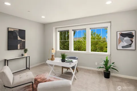 a room with furniture and window