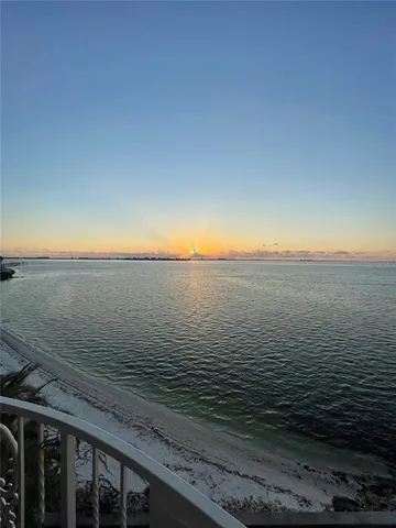 a view of an ocean from a balcony