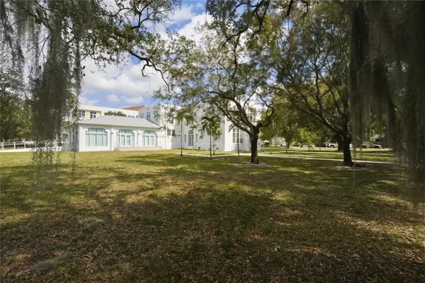 a view of road with trees