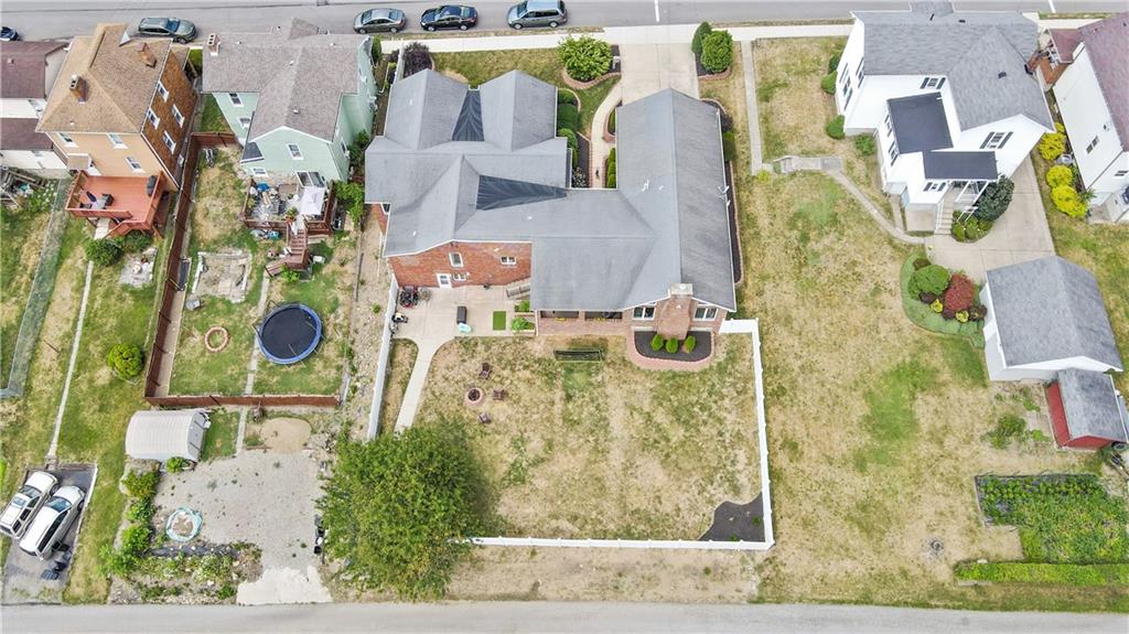 364 Ridge Avenue Canonsburg, PA 15317 - Photo 20 of 25 An aerial view of the back yard, completely fenced in.