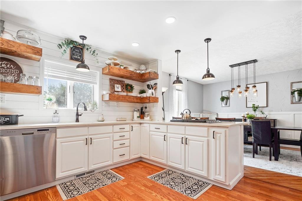 364 Ridge Avenue Canonsburg, PA 15317 - Photo 8 of 25 I've loved this kitchen since I walked through the door, I love the shelves with the shiplap backsplash!
