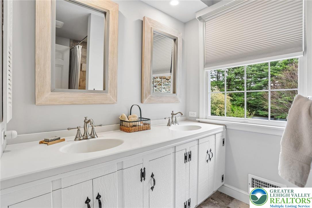3811 Lilac Road Allentown, PA 18103 - Photo 54 of 74 Guest hall Bathroom with dual sinks