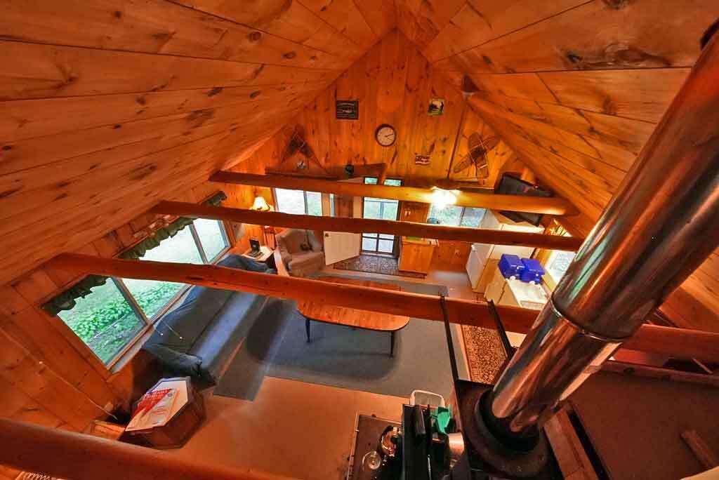 643 Sandy Beach Road Danforth, ME 04424 - Photo 16 of 48 cathedral-living-loft-camp