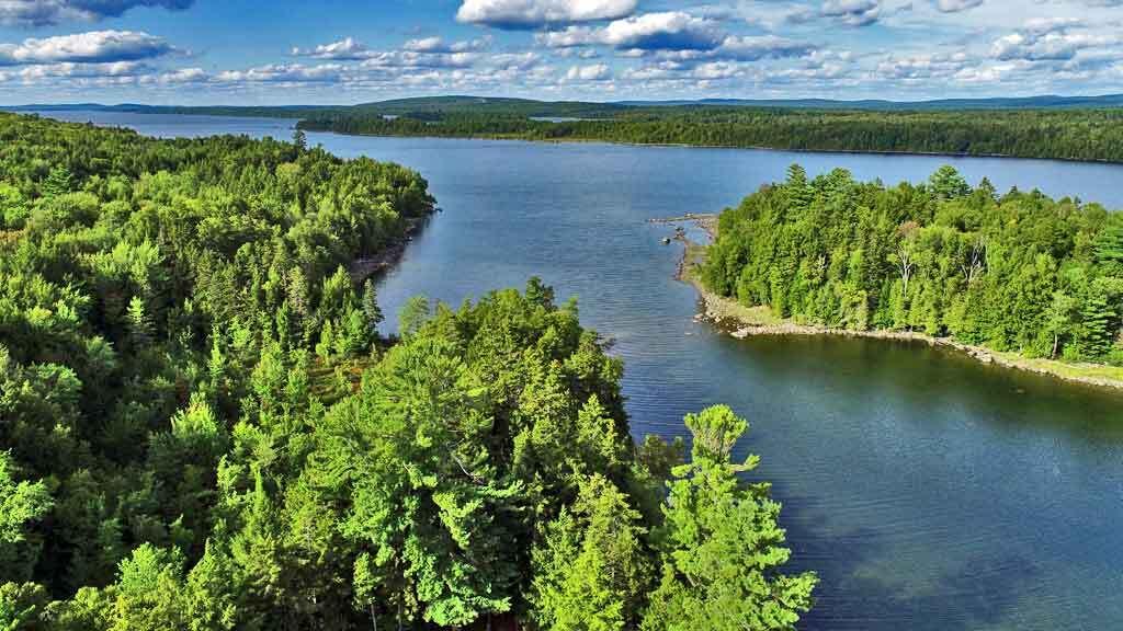 643 Sandy Beach Road Danforth, ME 04424 - Photo 8 of 48 maine-lake-property-aerial