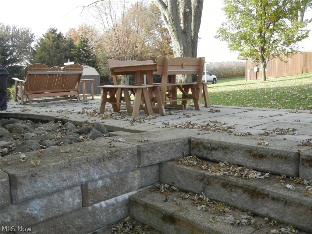 2962 Steiner Road Creston, OH 44217 - Photo 7 of 25 Steps from lower family level up to patio.