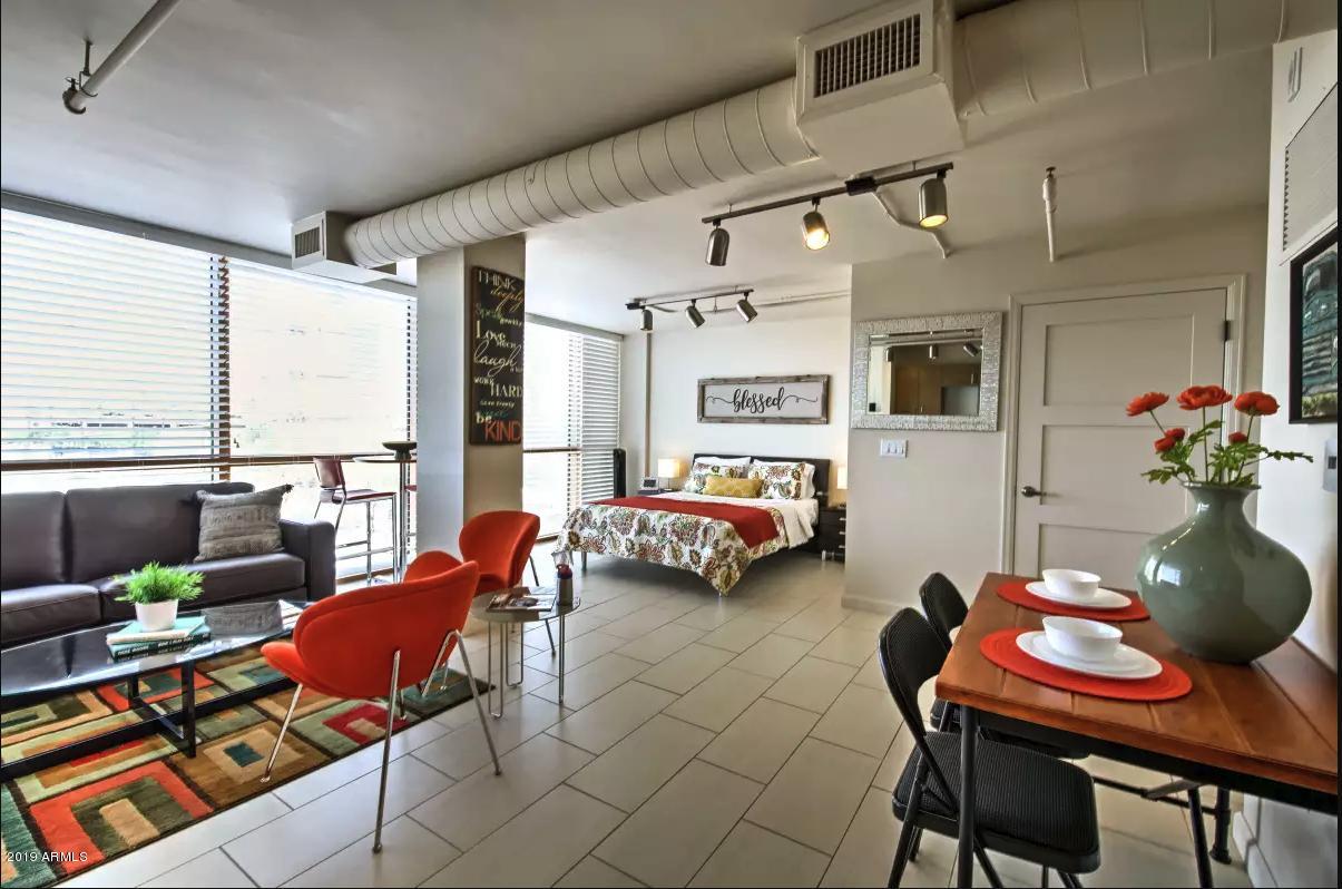 535 West Thomas Road, Unit 401 Phoenix, AZ 85013 - Photo 6 of 11 Loft Bedroom