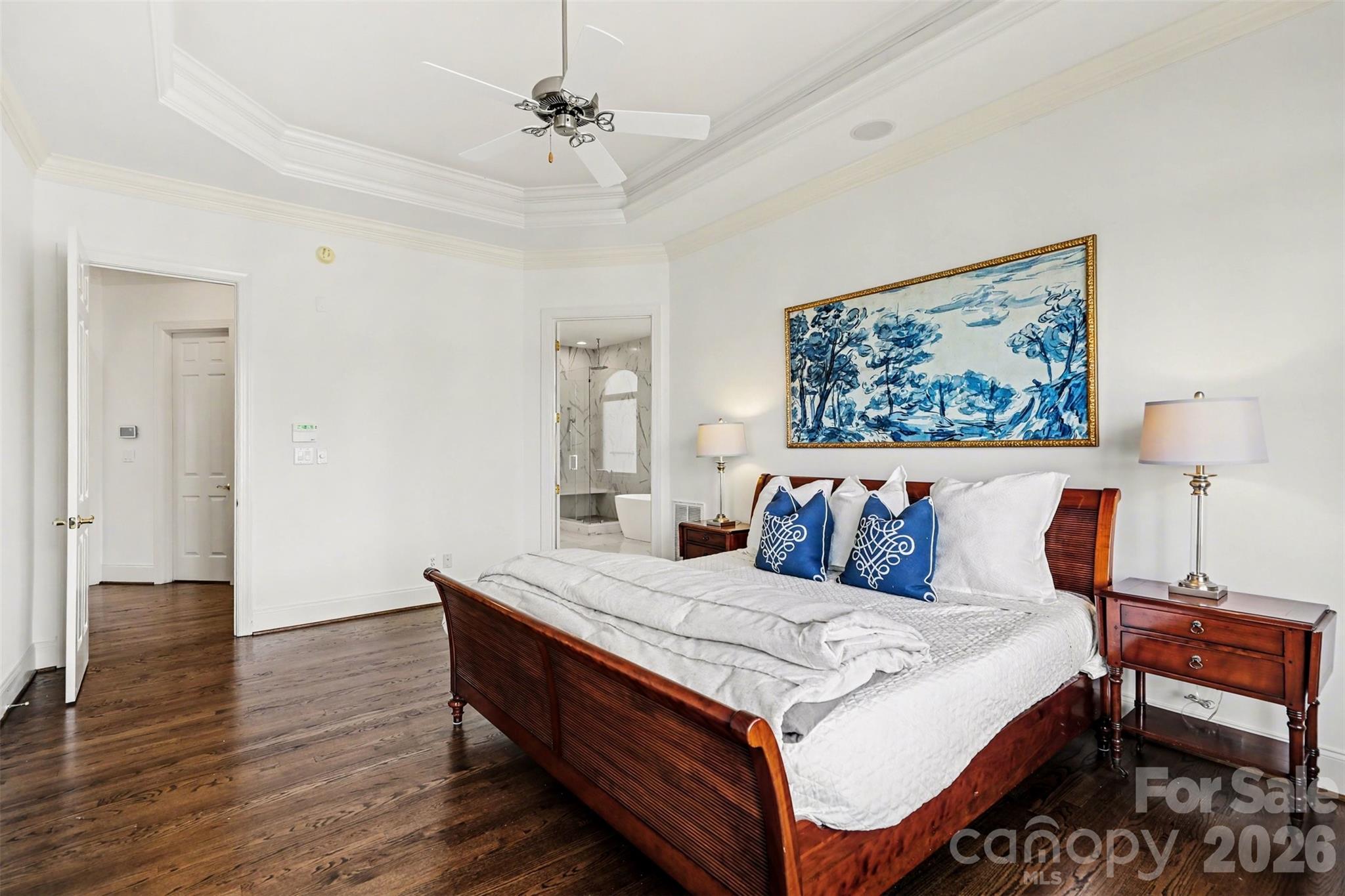 183 Mayfair Road Mooresville, NC 28117 - Photo 22 of 47 a bedroom with a bed and a painting on the wall