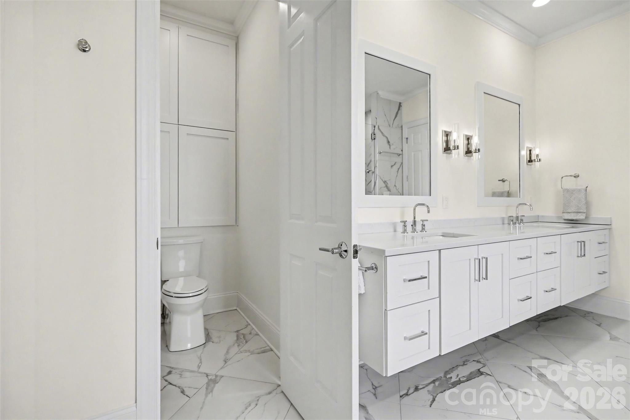183 Mayfair Road Mooresville, NC 28117 - Photo 27 of 47 a spacious bathroom with a granite countertop sink toilet and shower