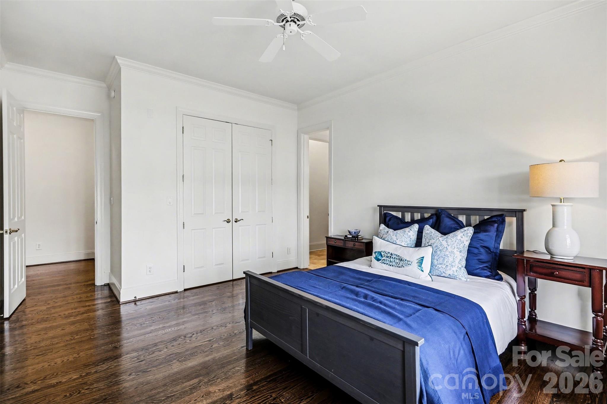 183 Mayfair Road Mooresville, NC 28117 - Photo 41 of 47 a bedroom with a bed and a night stand