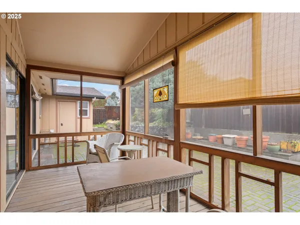 a view of backyard of house